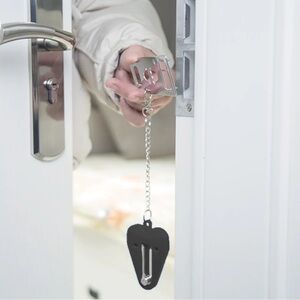 Black Portable Door Lock